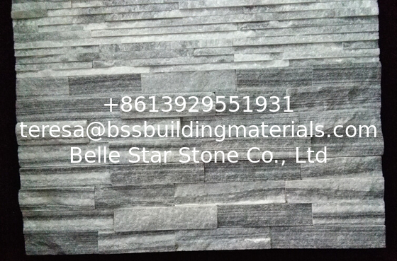 Cloudy Grey Quartzite Waterfall Shape Culture Stone,Outdoor Landscaping Stone Panel,Ledgestone