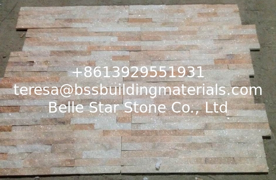 Pink Crystal Quartzite Thin Stone Veneer,Pink Jade Quartzite Culture Stone,Indoor/outdoor Stone Panel