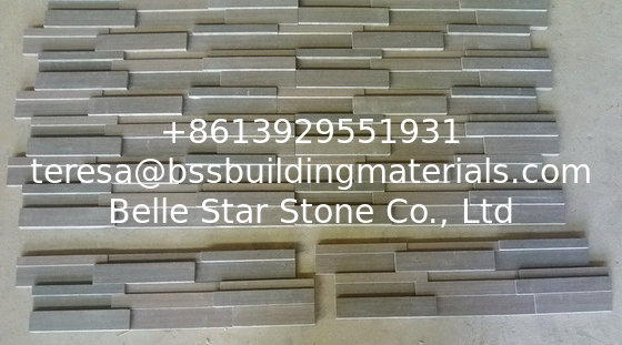 Lilac Wenge Sandstone 3D Ledgestone,Purple Wooden Sandstone Up &amp; Down Stacked Stone