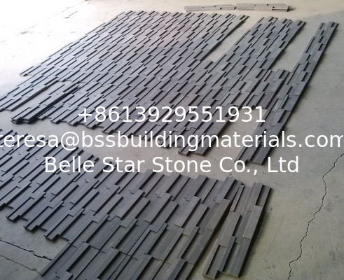 Lilac Wenge Sandstone 3D Ledgestone,Purple Wooden Sandstone Up &amp; Down Stacked Stone