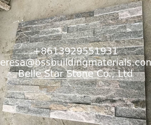 Green Quartzite Culture Stone,Fireplace Stacked Stone,Real Z Stone Cladding,Quartz Stone Panel