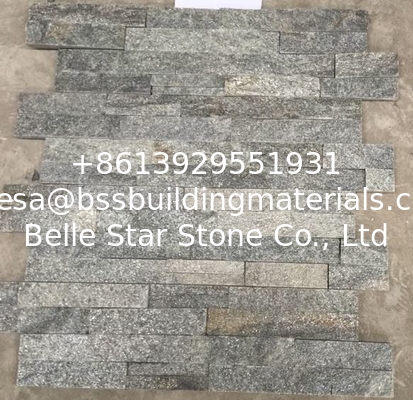 Green Quartzite Thin Stone Veneer, Natural Z Stone Cladding,Quartzite Culture Stone for Wall Decor