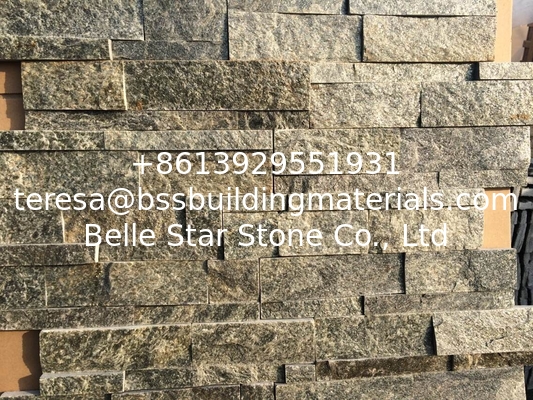 Green Quartzite Thin Stone Veneer, Natural Z Stone Cladding,Quartzite Culture Stone for Wall Decor