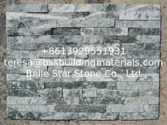 Lotus Green Marble Culture Stone,TV Background Marble Wall Panel,Outdoor Marble Stone Veneer