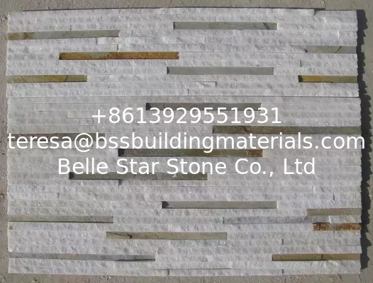 Multicolor Natural Stone Waterfall Shape Ledgestone,Real Stone Panel,Thin Stone Veneer for Wall