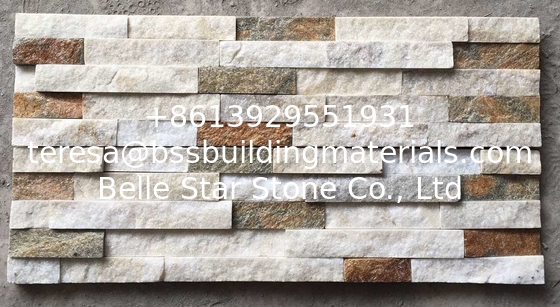 White/Pink Jade Quartzite Stacked Stone,Quartzite Z Stone Cladding,Natural Retaining Wall Panel