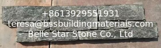 Cemented Green Quartzite Stacked Stone,Thick Quartzite Culture Stone,Natural Wall Ledgestone