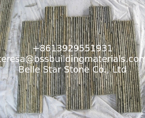 Rusty Slate Waterfall Shape Culture Stone,Multicolor Slate Stacked Stone Veneer,Retaining Wall Panel