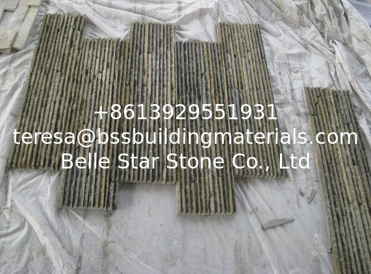 Rusty Slate Waterfall Shape Culture Stone,Multicolor Slate Stacked Stone Veneer,Retaining Wall Panel