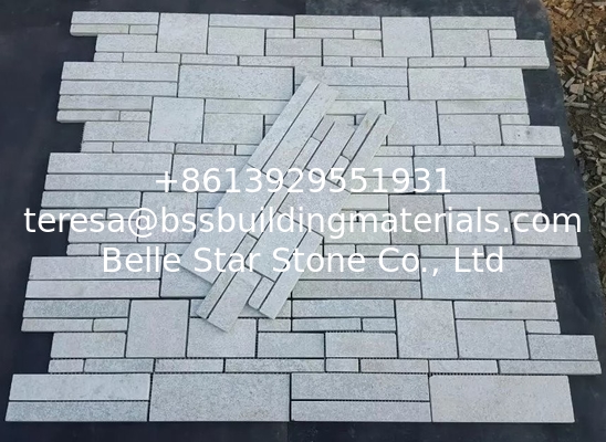 Flamed White Quartzite Stone Cladding,Special Pattern Culture Stone,Real Stone Veneer,Stone Panel