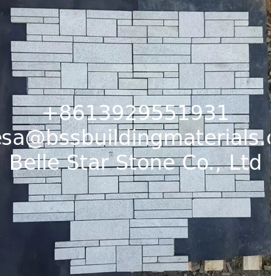 Flamed White Quartzite Stone Cladding,Special Pattern Culture Stone,Real Stone Veneer,Stone Panel