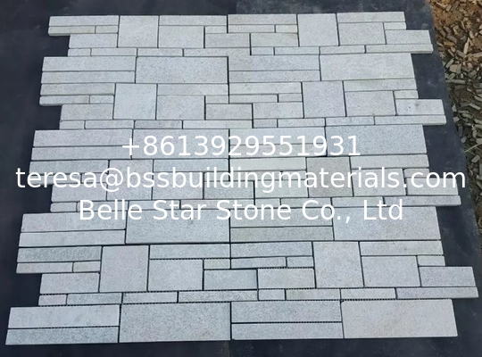 Flamed White Quartzite Stone Cladding,Special Pattern Culture Stone,Real Stone Veneer,Stone Panel