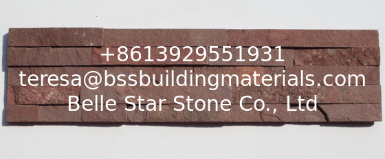 Purple Sandstone Thin Stone Veneer,Natural Stacked Stone Cladding,Outdoor Wall Culture Stone