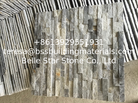 Grey Quartzite Thin Stone Veneer,Fireplace Z Clad Stone Panel,Outdoor Culture Stone Cladding