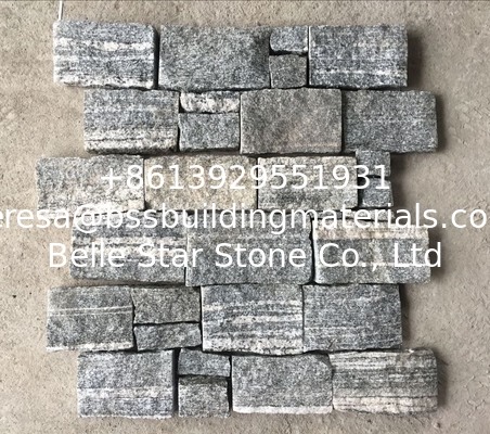 Grey Slate Z Stone Panel with Steel Wire Back,Natural Slate Stacked Stone,Z Stone Cladding for Wall