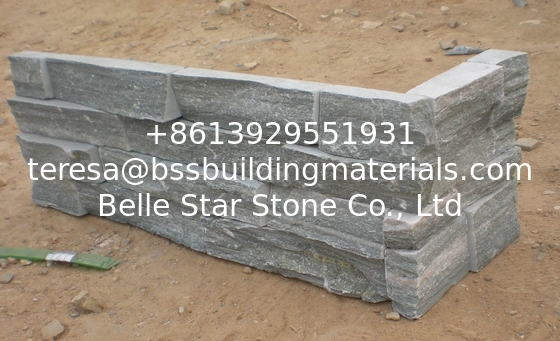 Grey Slate Stacked Stone,Rough Face Slate Stone Veneer,Natural Z Stone Cladding,Outdoor Stone Panel