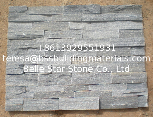Grey Slate Stacked Stone,Rough Face Slate Stone Veneer,Natural Z Stone Cladding,Outdoor Stone Panel