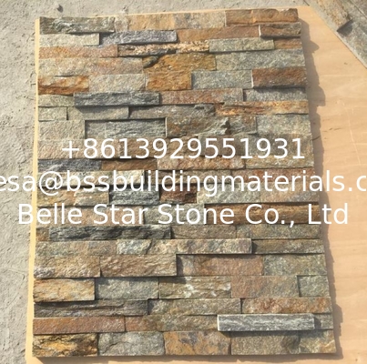 Rustic Quartzite Stacked Stone,Natural Z Stone Cladding,Real Stone Veneer,Outdoor Wall Stone Panel