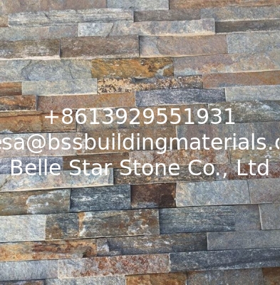 Rustic Quartzite Stacked Stone,Natural Z Stone Cladding,Real Stone Veneer,Outdoor Wall Stone Panel