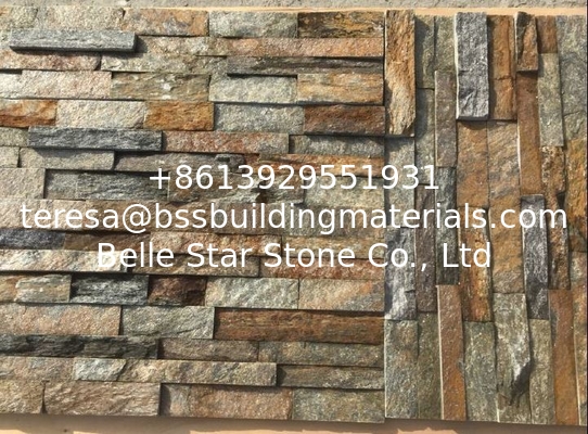 Rustic Quartzite Stacked Stone,Natural Z Stone Cladding,Real Stone Veneer,Outdoor Wall Stone Panel
