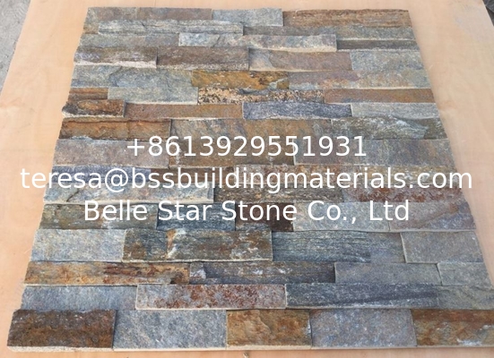Rustic Quartzite Stacked Stone,Natural Z Stone Cladding,Real Stone Veneer,Outdoor Wall Stone Panel