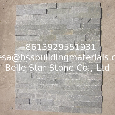 Grey Slate Thin Stone Veneer,Split Face Slate Culture Stone,Natural Z Stone Cladding,Stacked Stone
