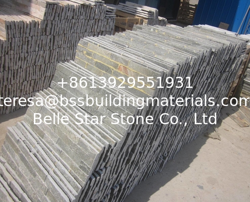 Grey Slate Thin Stone Veneer,Split Face Slate Culture Stone,Natural Z Stone Cladding,Stacked Stone