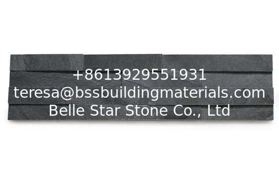 Grey Slate Stone Wall Panel,Indoor Thin Stone Veneer,Outdoor Split Face Slate Stacked Stone