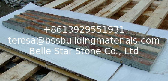 Rusty Washboard Face Slate Culture Stone,Indoor Terraced Slate Stone Veneer,Slate Stone Panel