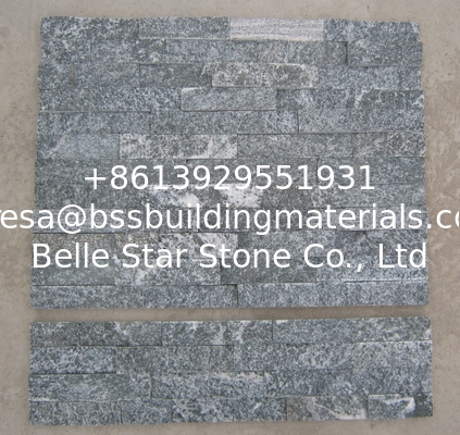 Dark Grey Granite Culture Stone,Indoor Stacked Stone Veneer,Outdoor Stone Cladding Wall