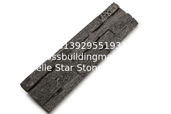 Dark Grey Granite Stone Veneer,Outdoor Rough Face Granite Stacked Stone,Indoor Stone Wall Panel
