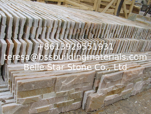 Pink Quartzite S Cut Stone Cladding,Indoor S Clad Ledgestone,Outdoor S Clad Stone Wall Panel