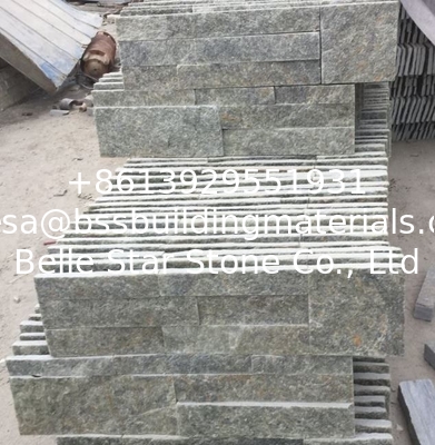 Green Quartzite S Clad Stone Panel,Indoor S Clad Culture Stone,Outdoor S Clad 18x35 Stacked Stone