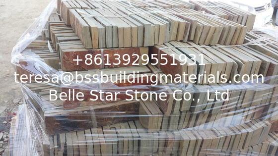 Yellow Rusty Slate S Clad Stone Cladding,Split Face Slate 18x35 Thin Stone Veneer,Slate Culture Stone