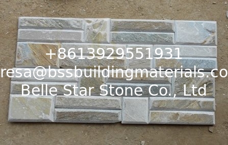 Oyster Split Face Slate of Beveled Edges Ledger Panels,Outdoor Stone Veneer,Indoor Stacked Stone