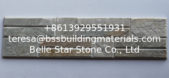 Oyster Split Face Slate of Beveled Edges Ledger Panels,Outdoor Stone Veneer,Indoor Stacked Stone