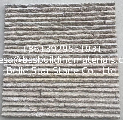 Yellow Mountain Face Granite Culture Stone,Outdoor Landscaping Stone Veneer,Real Stacked Stone