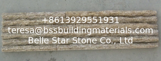 Yellow Mountain Face Granite Culture Stone,Outdoor Landscaping Stone Veneer,Real Stacked Stone