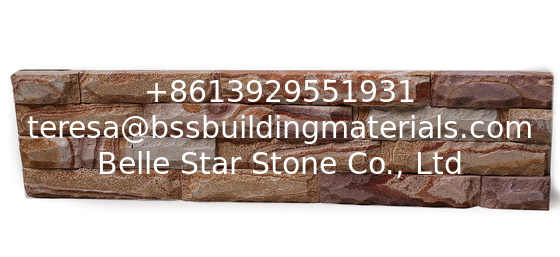 Yellow Sandstone Mushroom Face Sandstone Stacked Stone,Outdoor Landscaping Culture Stone Panel