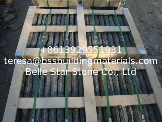 Black Slate Wall Caps,Natural Wall Top Stone,Column Caps,Pillar Caps,Pillar Top Charcoal Stone