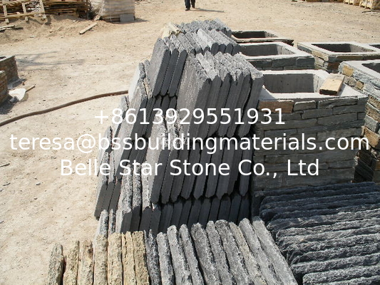 Black Slate Wall Caps,Natural Wall Top Stone,Column Caps,Pillar Caps,Pillar Top Charcoal Stone