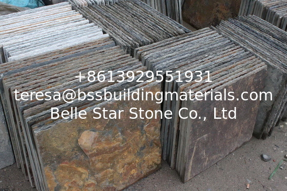 Rusty Slate Wall Caps,Natural Wall Top Stone,Column Caps,Pillar Caps,Pillar Top Multicolor Stone