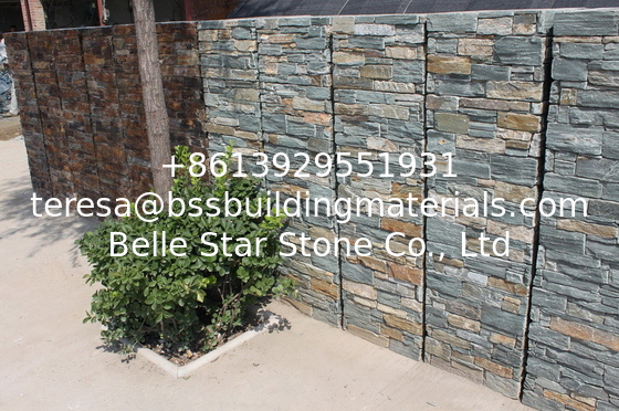 Green Slate Column,Natural Stone Pillar,Ledgestone Pillar,Green Stone Postbox,Gate Green Pillar
