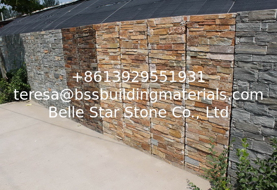 Yellow Quartzite Column,Natural Stone Pillar,Ledgestone Pillar,Yellow Stone Postbox,Gate Yellow Pillar