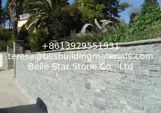 Green Slate Cemented Stacked Stone,Natural Green Z Stone Cladding,Outdoor Wall Ledger Panels