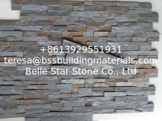Iron Slate Stacked Stone,Split Face Slate Z Stone Panels,Iron Rusty Slate Culture Stone,Natural Slate Ledgestone