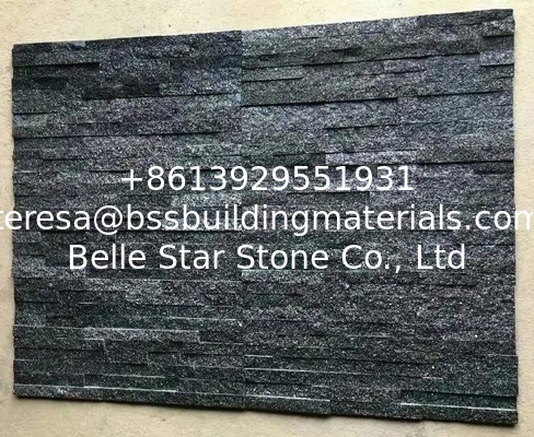 Black Diamond Quartzite Thin Stone Veneer,Quartzite Culture Stone,Black Stone Panels,Quartzite Ledgestone,Stone Cladding