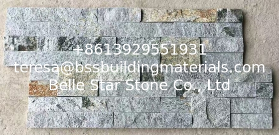 Colorful Forest Quartzite Culture Stone,Quartzite Ledgestone,Natural Stacked Stone,Real Stone Cladding,Thin Stone Veneer