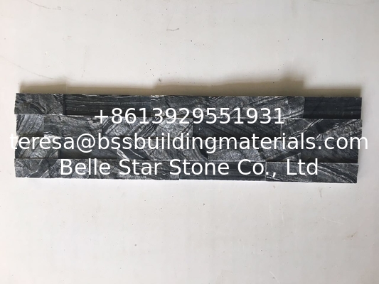 Black forest marble ledgestone,black wooden marble stone cladding,black marble stacked stone,marble culture stone