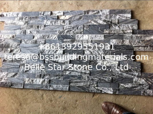 Black forest marble ledgestone,black wooden marble stone cladding,black marble stacked stone,marble culture stone